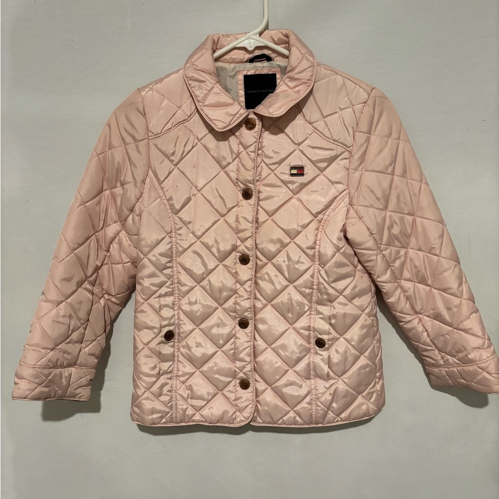 Tommy Hilfiger Kids Light Pink Quilted Puffer Jacket